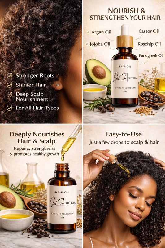 Jocia Natural Blend Hair & Scalp Oil - Lightweight Shine & Deeply Nourishing 50ml