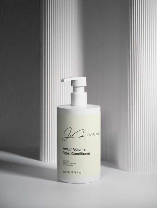 Jocia Keratin Volume Boost Conditioner. Helps To Thicken & Restore Glow.
