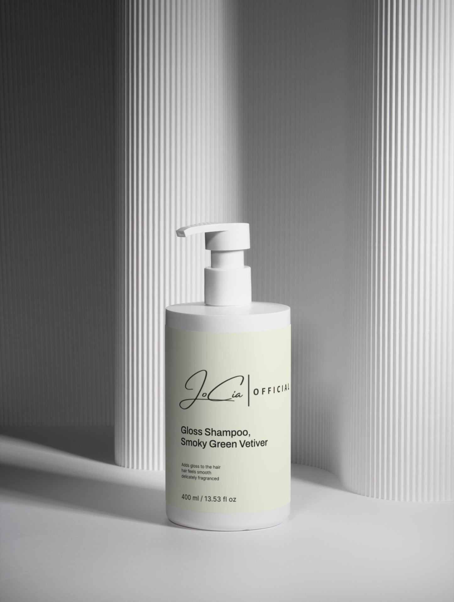 JociaPurifying Gloss Shampoo, Smoky Green Vetiver. Helps to Restore Glow & Volume.