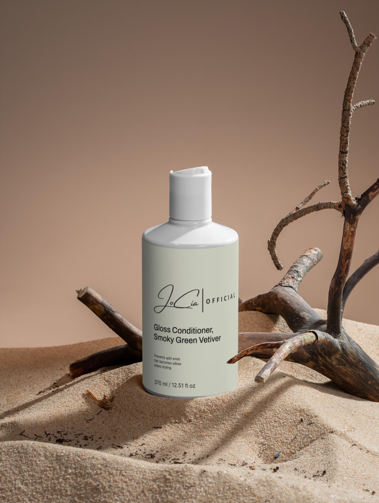 Jocia Purifying Gloss Conditioner, Smoky Green Vetiver. Restores Glow & Volume.