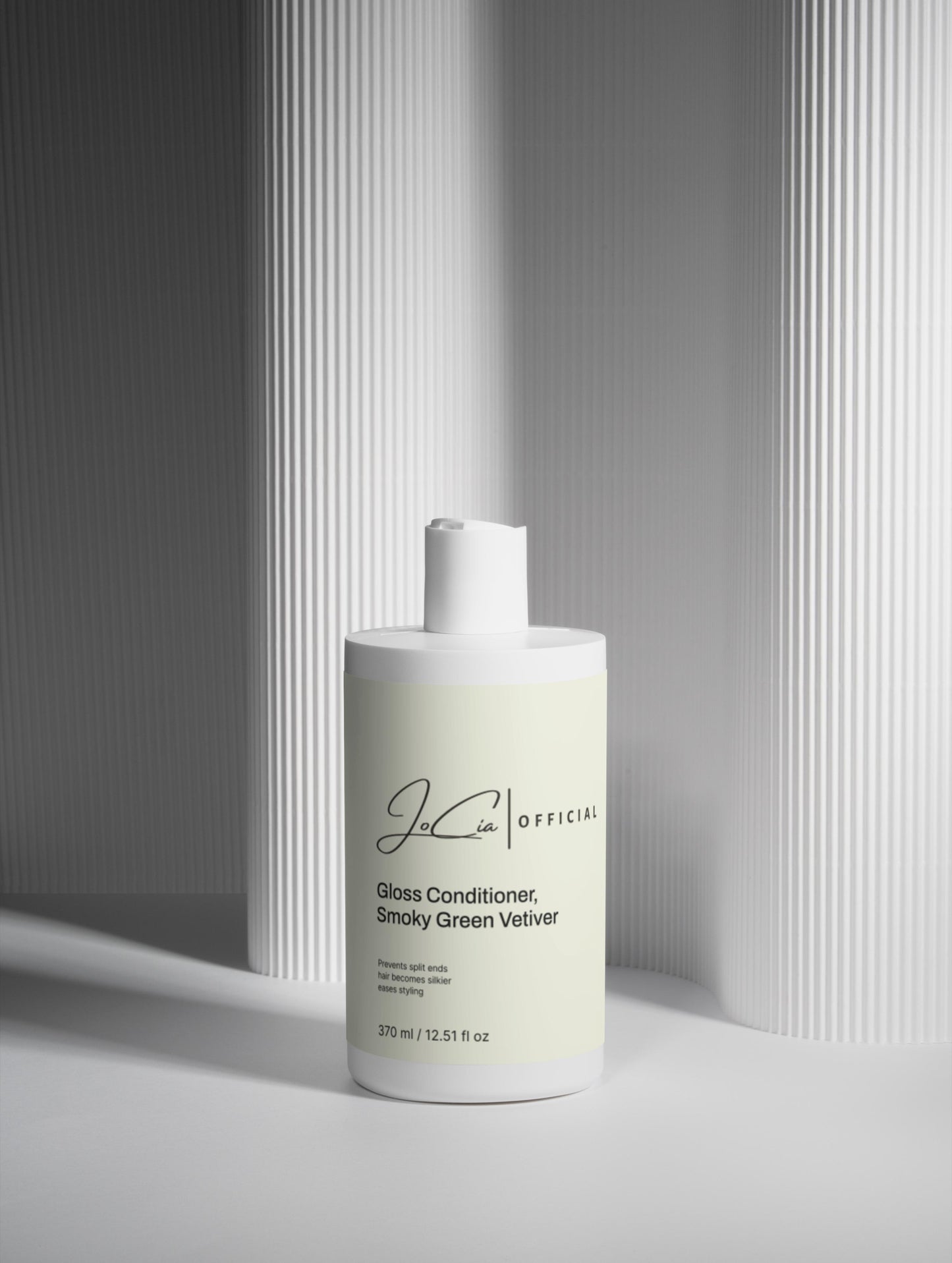 Jocia Purifying Gloss Conditioner, Smoky Green Vetiver. Restores Glow & Volume.